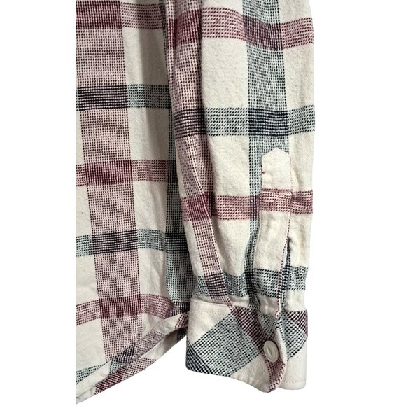 Vintage 90s Billabong Design Works Plaid Flannel Shirt Size M Surf Style - Picture 9 of 13